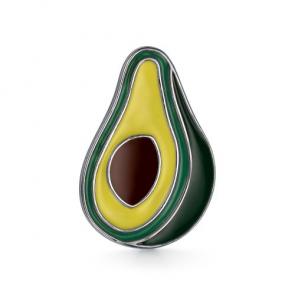 Серебряная брошь АЛЬКОР с эмалью 04-2744/ЭМ84-00 фото