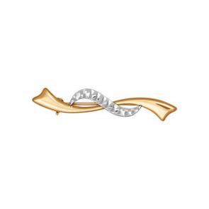 Золотая брошь SOKOLOV 040037 фото