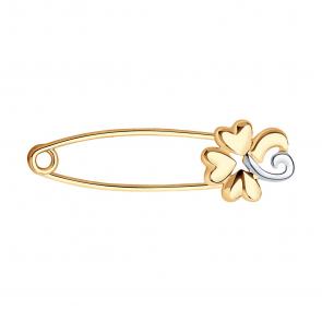 Золотая булавка SOKOLOV 040209 фото