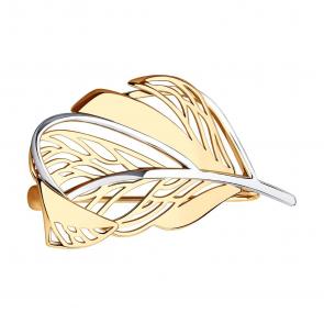 Золотая брошь SOKOLOV 040331 фото