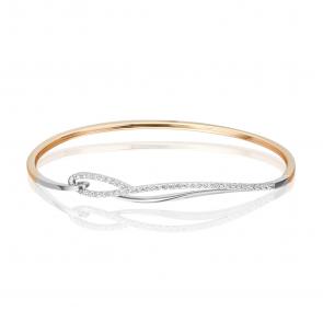 Браслет из комбинированного золота Platina с фианитом 05-0523-00-401-1111-24 фото