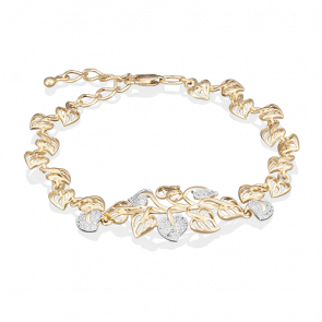 Браслет из лимонного золота Platina с фианитом 05-0529-00-401-1130-24 фото