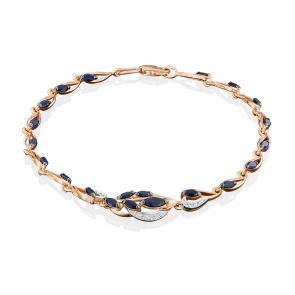 Браслет из комбинированного золота Platina с фианитом 05-0571-00-404-1111-24 фото