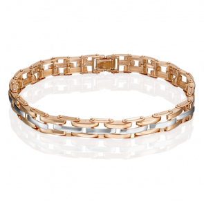 Браслет из комбинированного золота Platina 05-0595-00-000-1111-65 фото