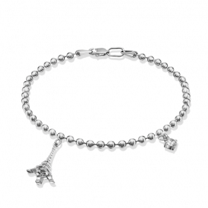 Серебряный браслет Platina с фианитом 05-0610-00-401-0200-69 фото