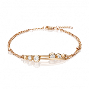 Золотой браслет Platina с фианитом 05-0617-00-401-1110-03 фото