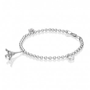 Серебряный браслет Platina с фианитом 05-0622-00-401-0200-69 фото