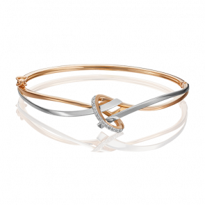 Браслет из комбинированного золота Platina с фианитом 05-0625-00-401-1111-03 фото