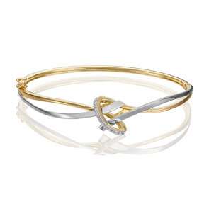 Браслет из комбинированного золота Platina с фианитом 05-0625-00-401-1121-03 фото