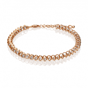 Золотой браслет Platina с фианитом 05-0628-00-401-1110 фото