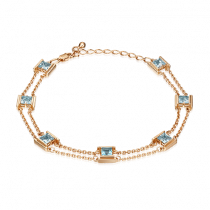 Золотой браслет Platina с топазом 05-0635-00-201-1110-57 фото