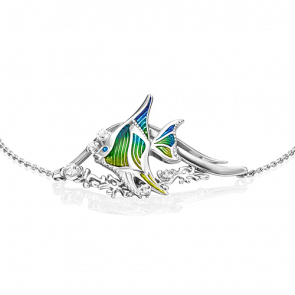Серебряный браслет Platina с топазом и эмалью 05-0669-00-201-0200-69 фото