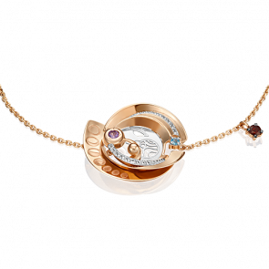 Браслет из комбинированного золота Platina с топазом, аметистом и гранатом 05-0675-00-712-1111-76 фото