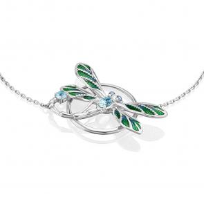 Серебряный браслет Platina с топазом и эмалью 05-0682-00-201-0200-68 фото