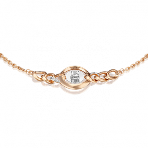 Браслет из комбинированного золота Platina с топазом 05-0701-00-201-1111 фото