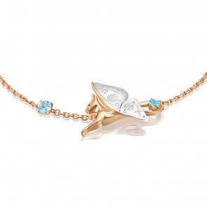 Браслет из комбинированного золота Platina с топазом 05-0711-00-201-1111 фото