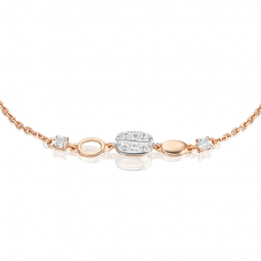 Браслет из комбинированного золота Platina с топазом 05-0716-00-201-1111 фото