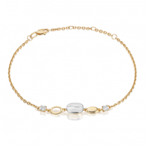 Браслет из комбинированного золота Platina с топазом 05-0716-01-201-1121 фото