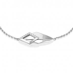 Браслет из белого золота Platina с фианитом 05-0764-00-401-1120 фото