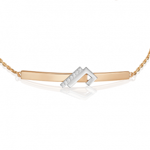 Браслет из комбинированного золота Platina с фианитом 05-0765-00-401-1111 фото