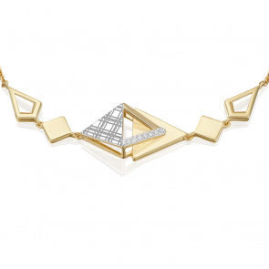 Браслет из комбинированного золота Platina с фианитом 05-0800-00-401-1121 фото