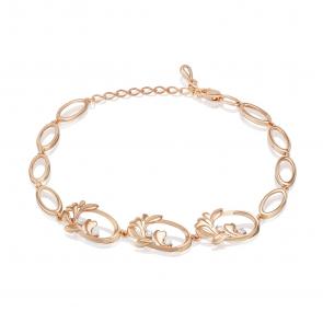 Золотой браслет Platina с фианитом 05-0836-00-401-1110 фото