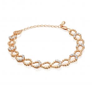 Золотой браслет Platina с фианитом 05-0847-00-401-1110 фото