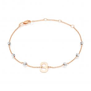 Браслет-буква З из комбинированного золота Platina 05-0849-З-000-1111 фото