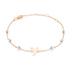 Браслет-буква У из комбинированного золота Platina 05-0849-У-000-1111 фото