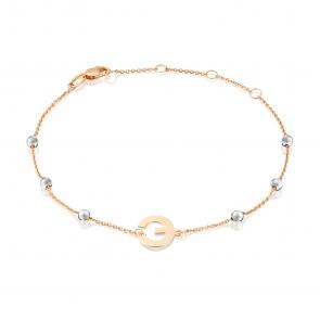 Браслет-буква Э из комбинированного золота Platina 05-0849-Э-000-1111 фото