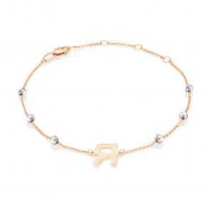 Браслет-буква Я из комбинированного золота Platina 05-0849-Я-000-1111 фото