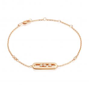 Золотой браслет Platina с фианитом 05-0853-00-401-1110 фото