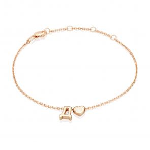 Золотой браслет-буква Д Platina 05-0858-Д-000-1110 фото