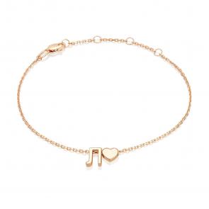 Золотой браслет буква Л Platina 05-0858-Л-000-1110 фото