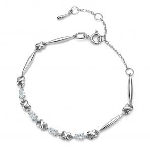 Серебряный браслет АЛЬКОР с фианитом 05-4281/00КЦ-00 фото