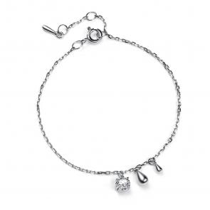 Серебряный браслет АЛЬКОР с фианитом 05-4840/00КЦ-00 фото