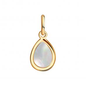 Золотая подвеска Золотые узоры с перламутром 05-53-0021-50 фото