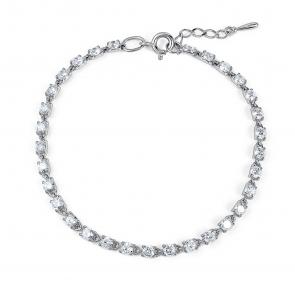 Серебряный браслет АЛЬКОР с фианитом 05-5426/00КЦ-00 фото