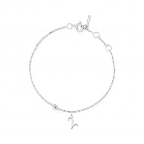 Серебряный браслет Знак зодиака Овен АЛЬКОР с фианитом 05-5608/00СВ-00 фото