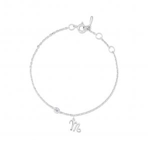Серебряный браслет Знак зодиака Дева АЛЬКОР с фианитом 05-5615/00СВ-00 фото