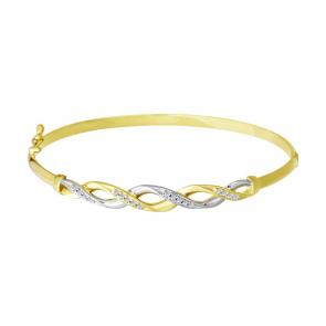 Браслет из лимонного золота SOKOLOV с фианитом 050660-2 фото