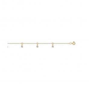 Золотой браслет SOKOLOV с фианитом 050681 фото