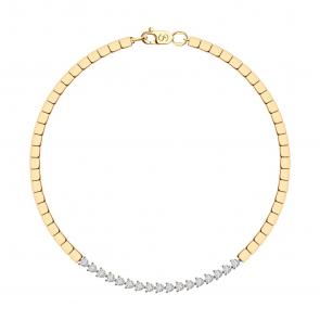 Золотой браслет SOKOLOV с фианитом 050795 фото