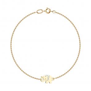 Золотой браслет на ногу SOKOLOV 050930 фото