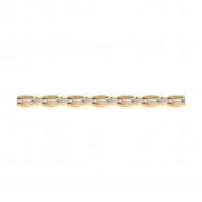 Золотой браслет плетение Фантазийное SOKOLOV с фианитом 051011 фото