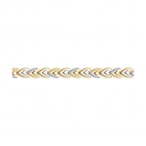 Золотой браслет SOKOLOV с фианитом 051025 фото