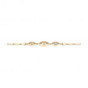 Золотой браслет SOKOLOV с фианитом 051061 фото