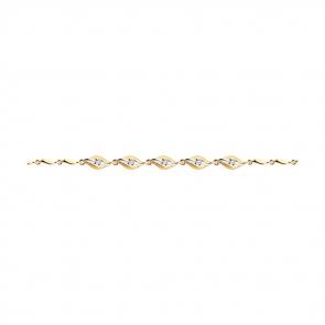 Золотой браслет SOKOLOV с фианитом 051072 фото