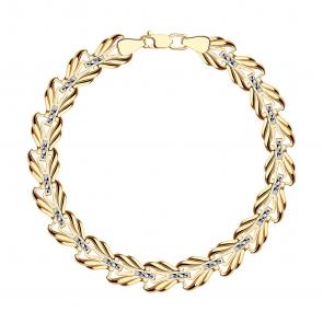Золотой браслет плетение Фантазийное SOKOLOV 051076 фото
