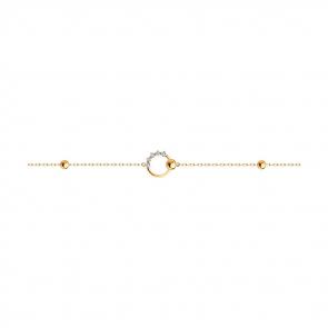 Золотой браслет SOKOLOV с фианитом 051208 фото